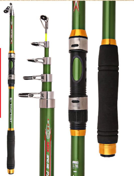 🎣 Carbon Fiber Telescopic Fishing Rod - Portable Fishing Pole