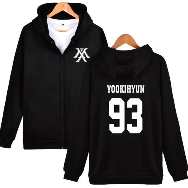 🧥: KPOP Monsta X Hoodie Jacket for Women (4XL)
