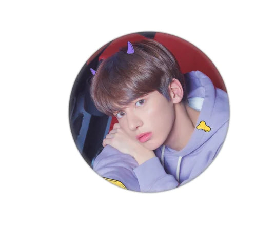 🔑: TXT Keychain and Badge Set - Tinplate Design
