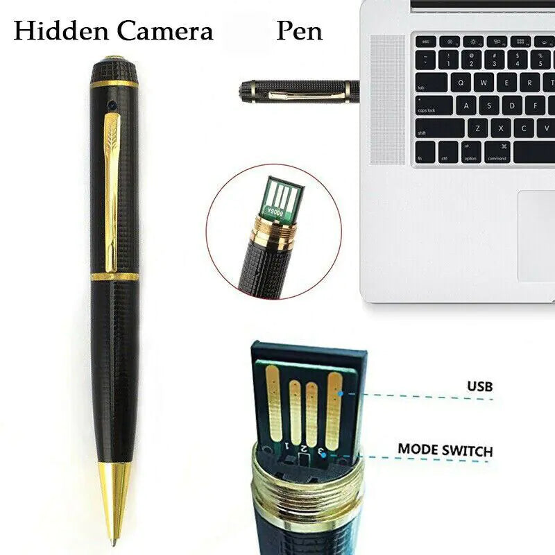 🖊️: 1080P HD Hidden Pen Camera - Mini Spy Video Recorder with USB