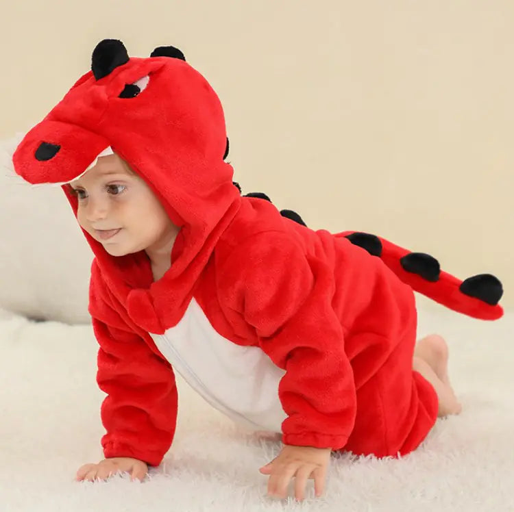 🧥: Dinosaur Cartoon Cotton Jacket for Kids' Outings