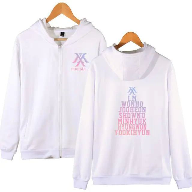 🧥: KPOP Monsta X Hoodie Jacket for Women (4XL)