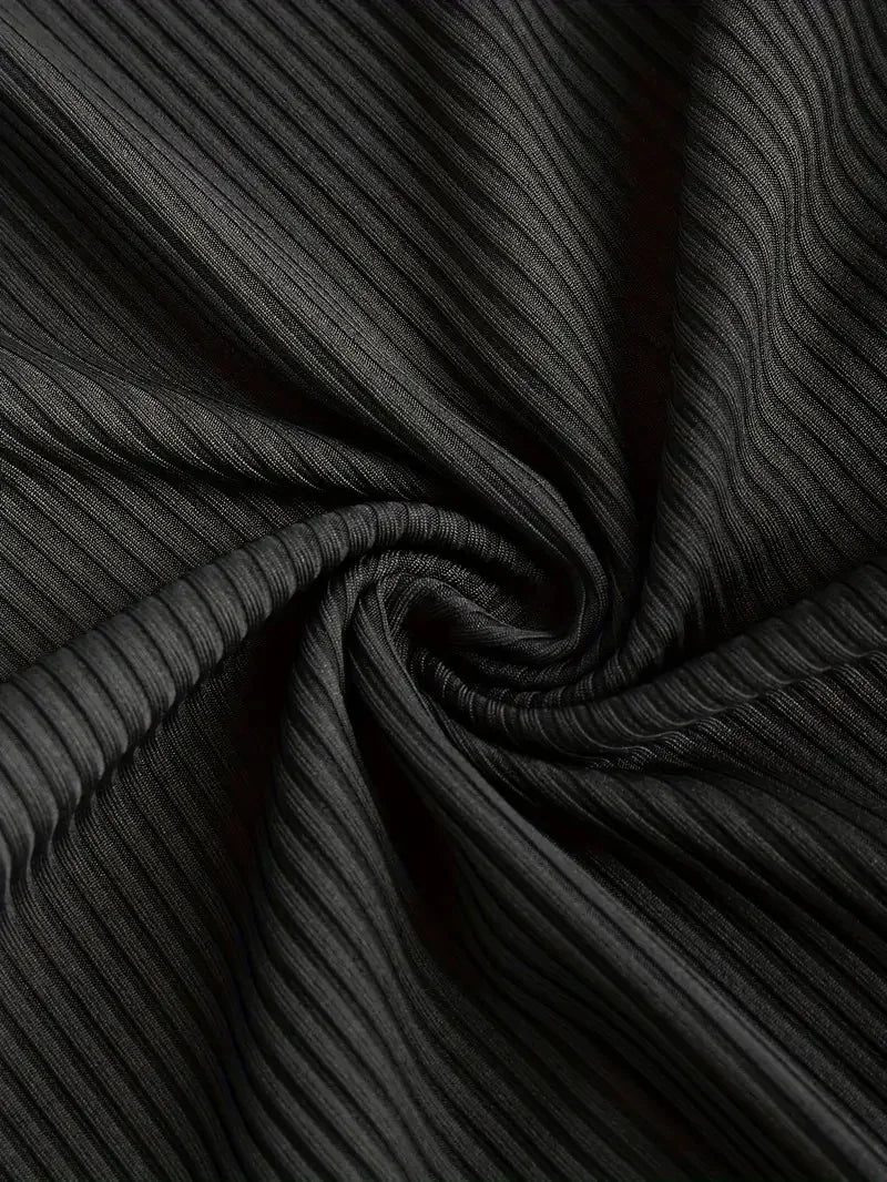 👗: Women's Solid Color Slim-Fit Slit Maxi Dress with Suspenders