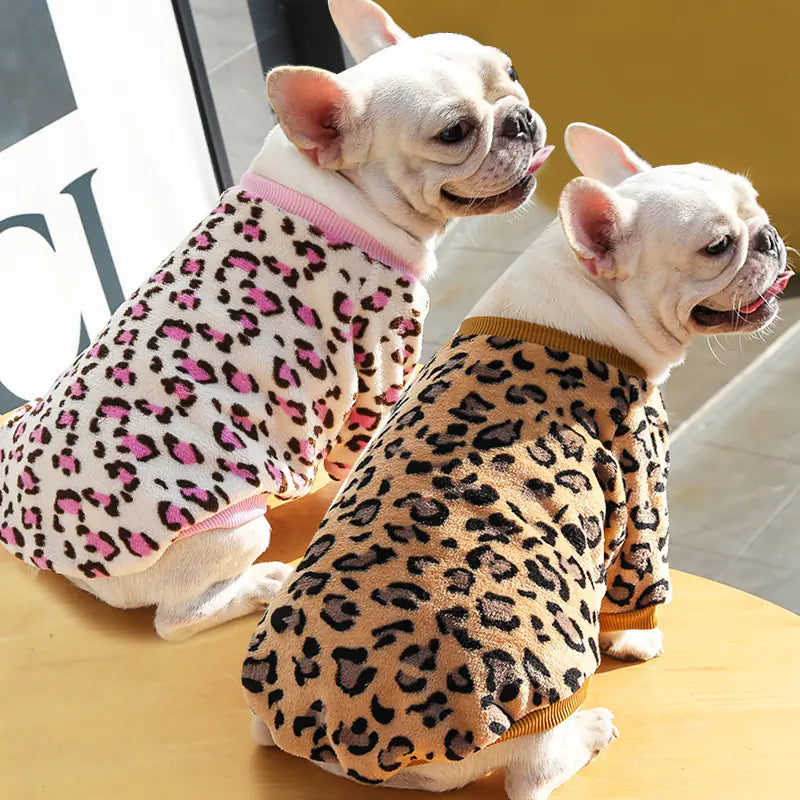 🐕: Cozy Winter Puppy Pajama Jacket - Warm Fleece Pet Outfit