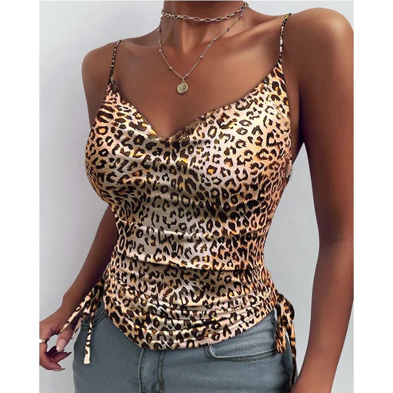 👗: V-Neck Spaghetti Strap Camisole Top for Women