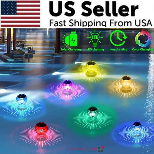 💡 Solar LED Floating Pool Light - RGB Color Changing Garden Pond Lamp
