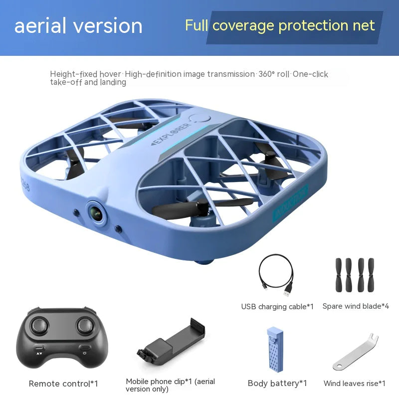 🚁: JJRC Mini 4K HD Drone with Protective Mesh Cover