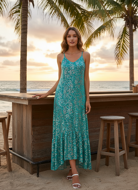 👗: Ditsy Dress - Elegant Floral Print Summer Maxi