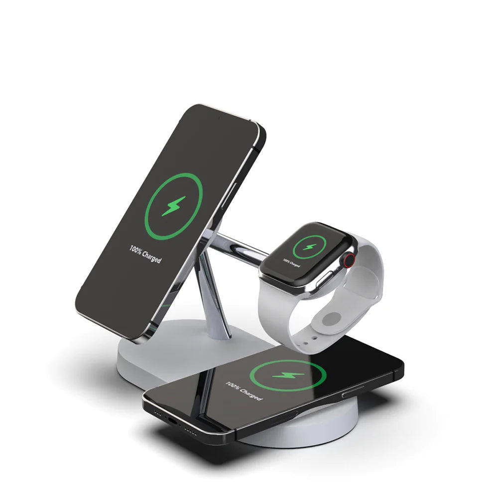 ⚡: 5-in-1 Magnetic Wireless Charging Station - 15W Fast Charge Hub