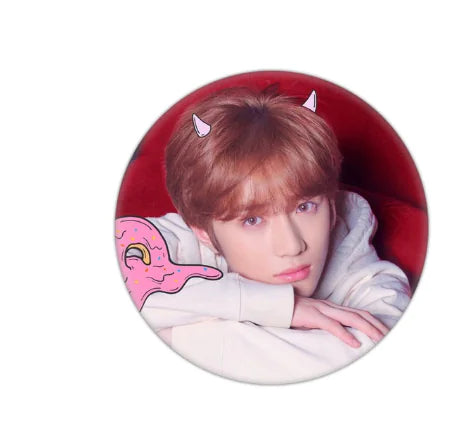🔑: TXT Keychain and Badge Set - Tinplate Design