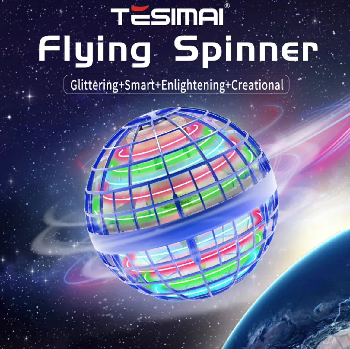 ✨: Magic LED Flying Gyro Ball - Levitating RC Toy