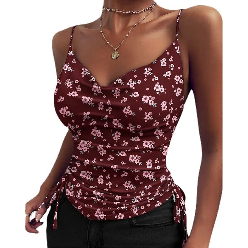 👗: V-Neck Spaghetti Strap Camisole Top for Women