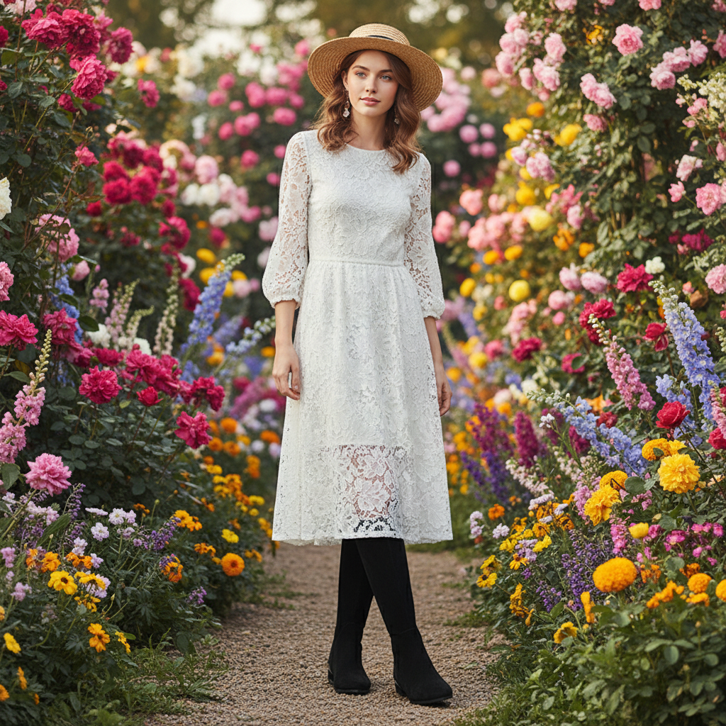 👢: Women's Leather Thick Heel High Boots - Knight Style