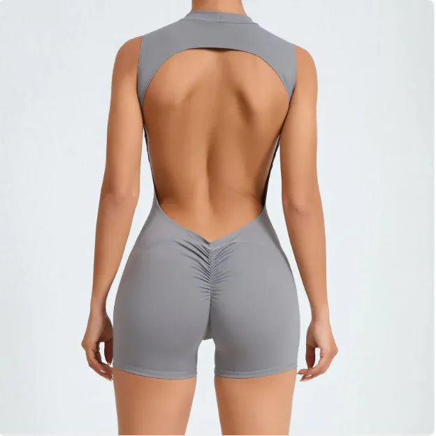 🧘: Backless Yoga Jumpsuit