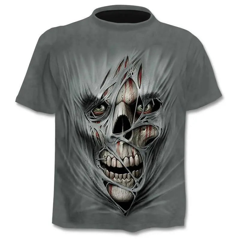 3D Skull Trendy T-shirt