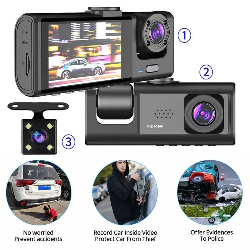 📹 Dash Cam With Night Vision - HD Road Safety Camera