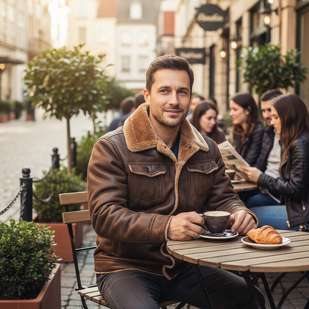 🧥: Single-Breasted Lapel Coat with Faux Fur Trim - Luxury Winter Style