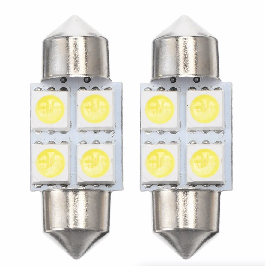 💡: 14-Piece T10 36mm LED Interior Car Accessories Kit - Map, Dome & License Plate Lights