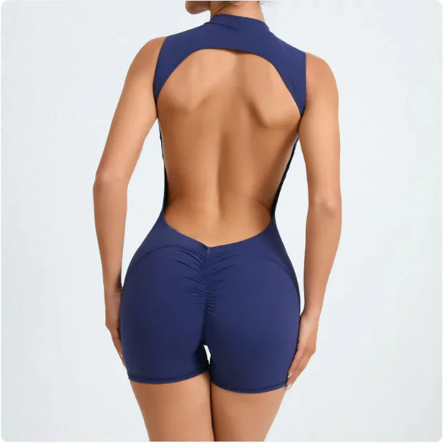 🧘: Backless Yoga Jumpsuit