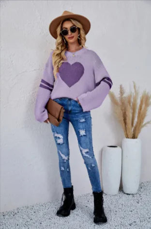 Women's Long Sleeve Love Sweater