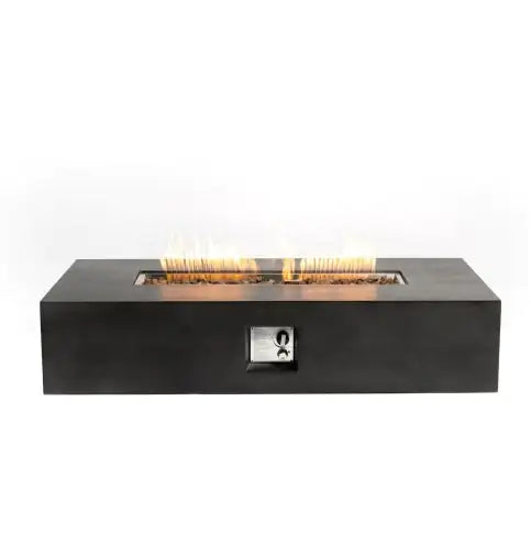 🔥: 56" Fire Pit Table - 50,000 BTU Rectangular Stone Gas Fire Pit with Lava Rocks