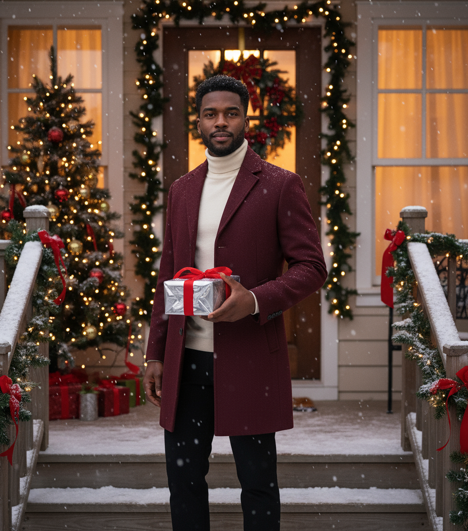 🧥: Premium Wool Overcoat - Classic Men's Winter Outerwear