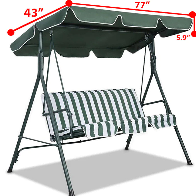 🏡: 77"x43" Patio Garden Swing Canopy Replacement - 300D Cover