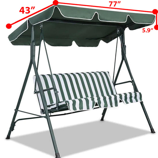 🏡: 77"x43" Patio Garden Swing Canopy Replacement - 300D Cover
