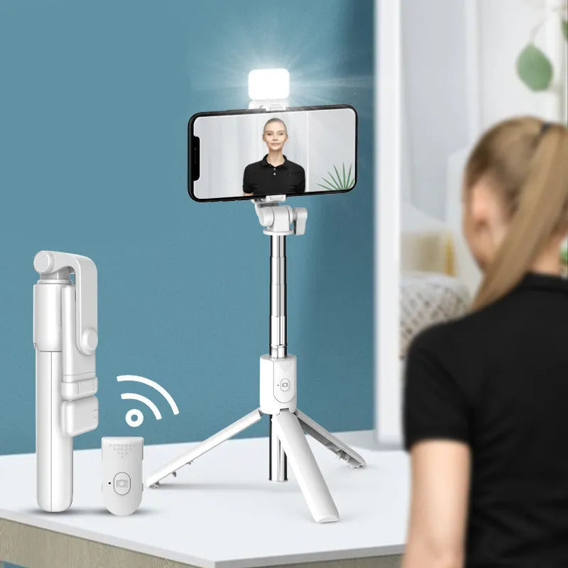 📱: Mobile Phone Selfie Stick with Built-In LED Light