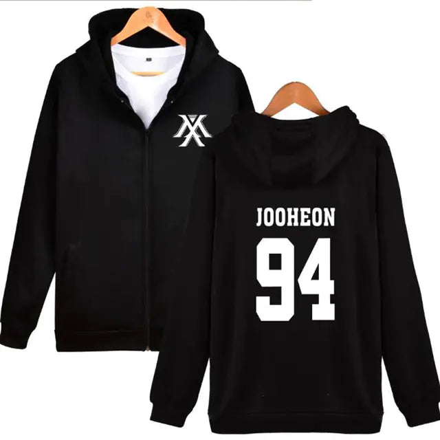 🧥: KPOP Monsta X Hoodie Jacket for Women (4XL)