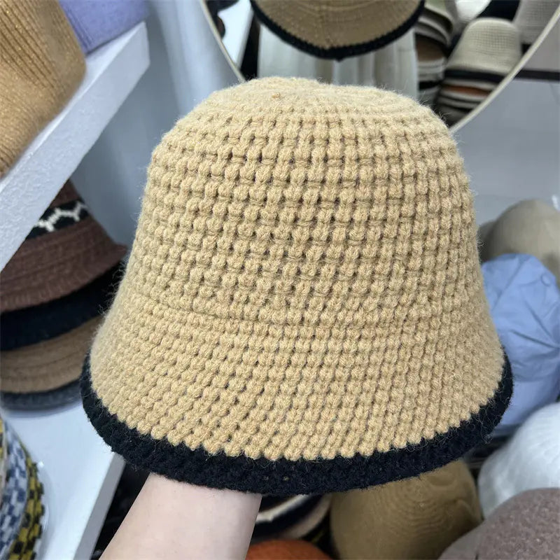 🧶: Versatile Women's Wool Knitting Fisherman's Hat - Winter Cap