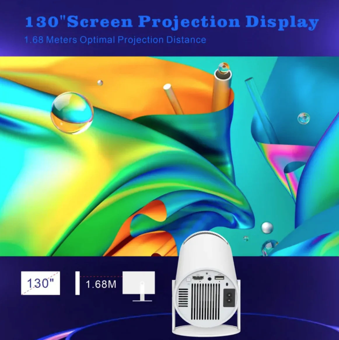 H713 Ultra HD 4K Projector - Intelligent Home & Office Solution