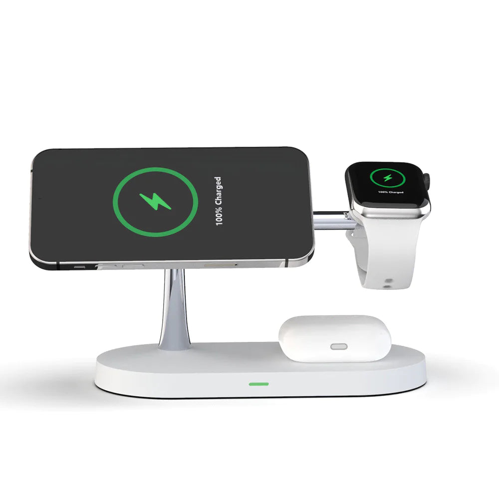 ⚡: 5-in-1 Magnetic Wireless Charging Station - 15W Fast Charge Hub
