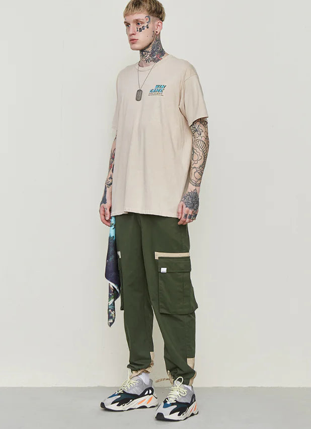 👖 Drawstring Cuffed Cargo Pants for Work - Professional Utility Style