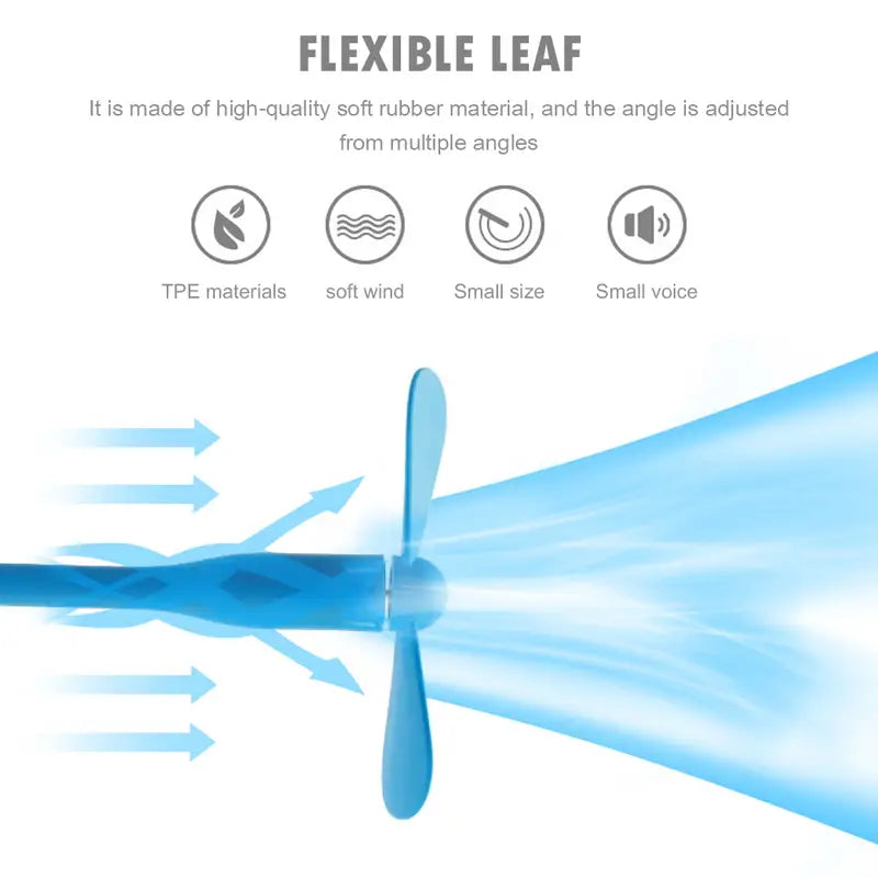 ⚡: Mini Flexible USB Handheld Cooling Fan for Devices