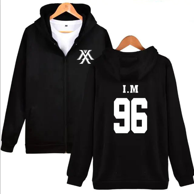 🧥: KPOP Monsta X Hoodie Jacket for Women (4XL)