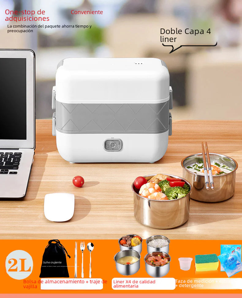 🍱: Electric Heating Lunch Box with Steaming Function