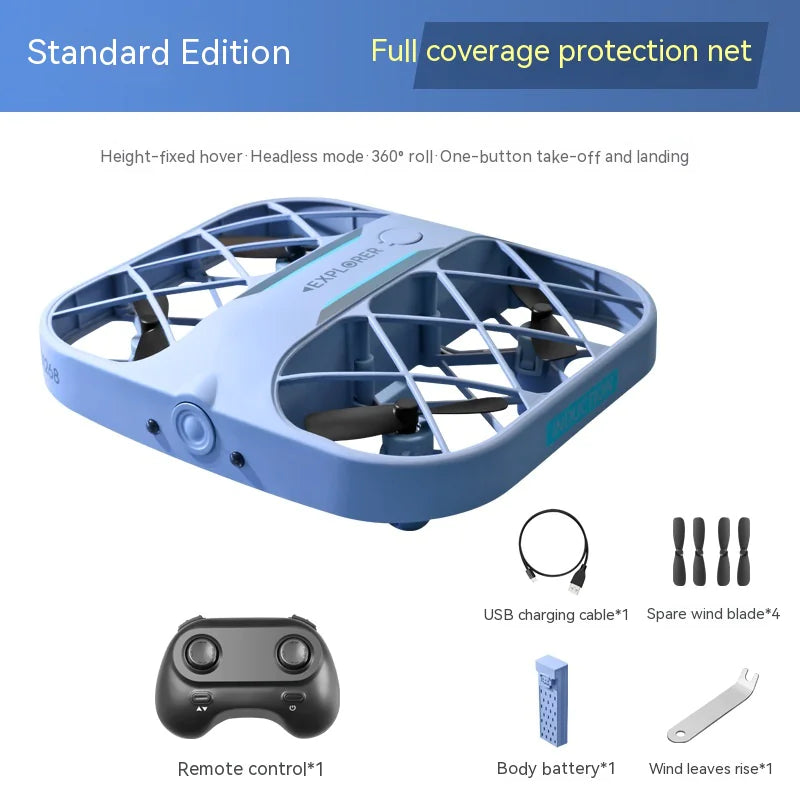 🚁: JJRC Mini 4K HD Drone with Protective Mesh Cover