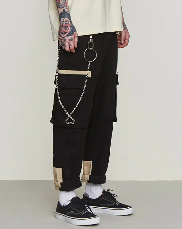 👖 Drawstring Cuffed Cargo Pants for Work - Professional Utility Style