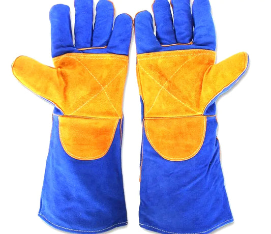 🔥 Welding Gloves - Durable Cowhide Work Gloves for High-Temperature Protection