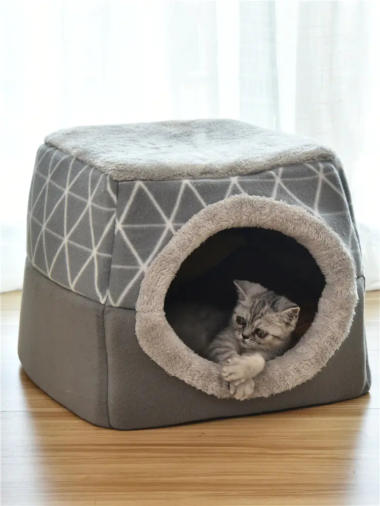 🏠: Luxury Pet Villa Space Capsule Bed - Premium Dual-Use Design