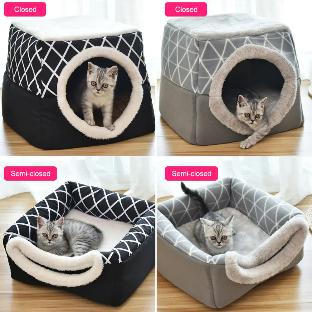 🏠: Luxury Pet Villa Space Capsule Bed - Premium Dual-Use Design