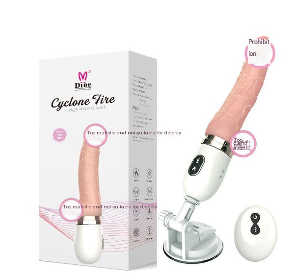 🌙: Realistic Heated Vibrating Dildo with Remote Control