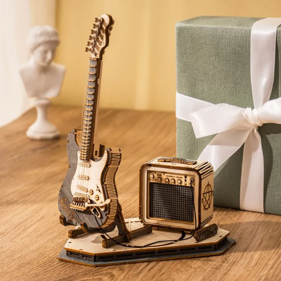 🎸: Robo Time Electric Guitar 3D Wooden Puzzle