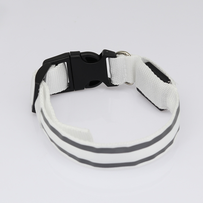 🐕: Anti-Lost LED Luminous Dog Collar – Rechargeable & Battery Reflective Safety Collar