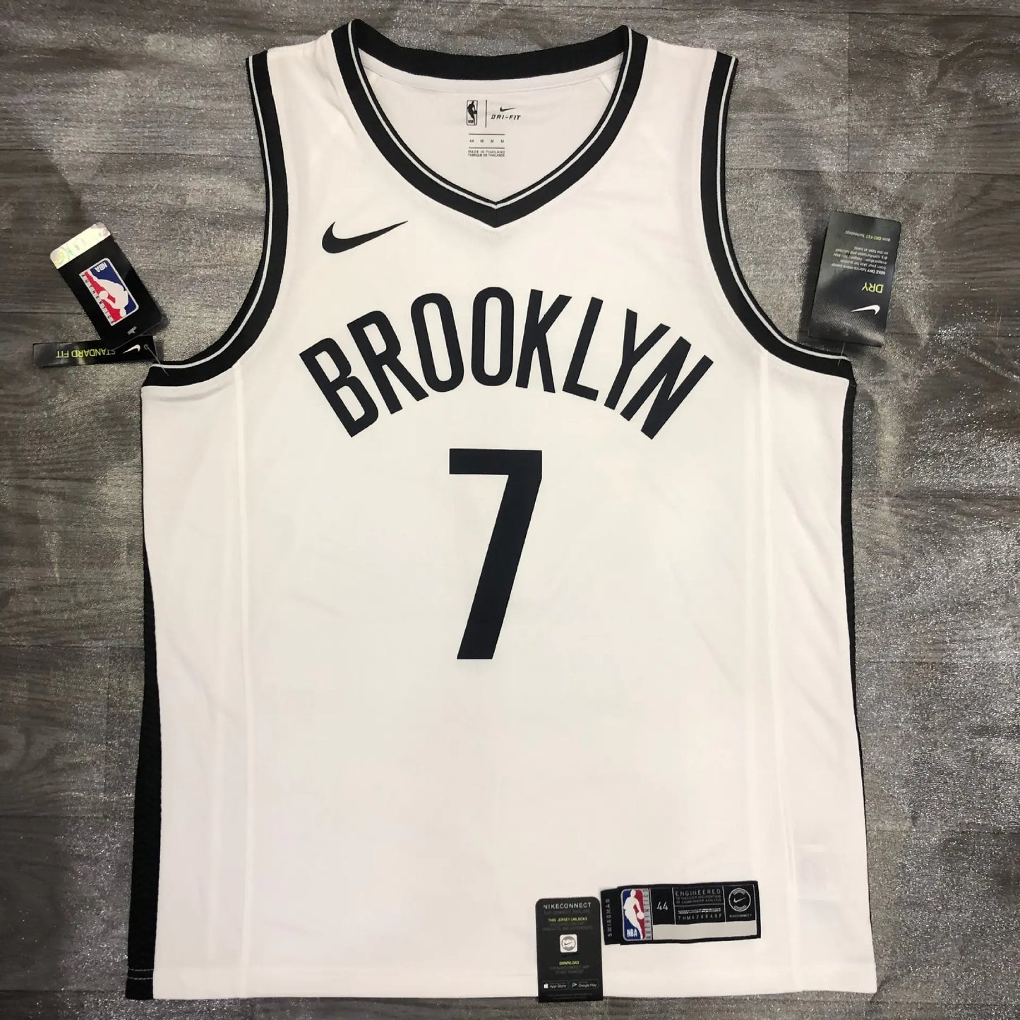 (Copy) Brooklyn Nets V-Neck Black/White NBA Jerseys (Sleeveless)