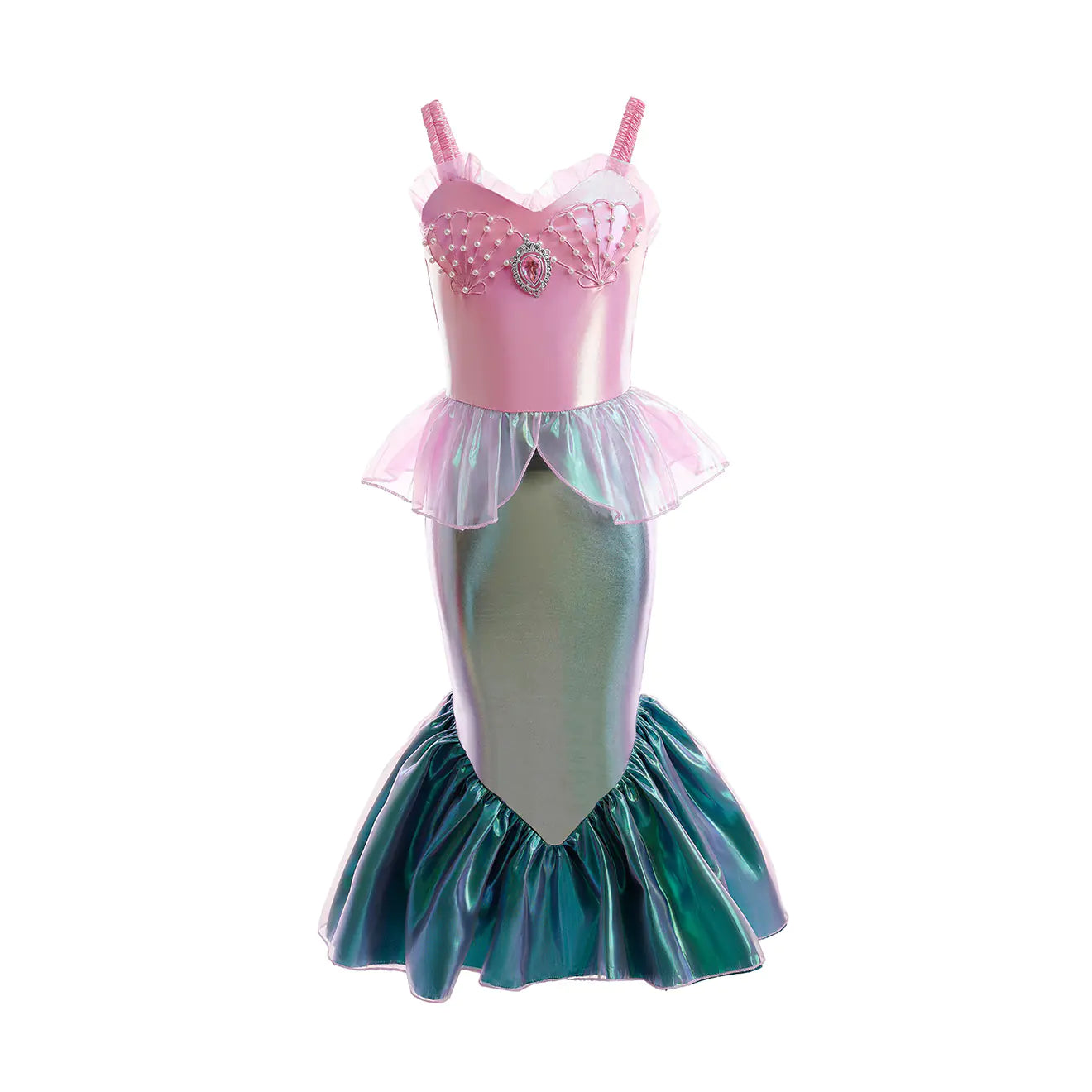🧜‍♀️: Halloween Mermaid Dress for Girls - Ariel Style