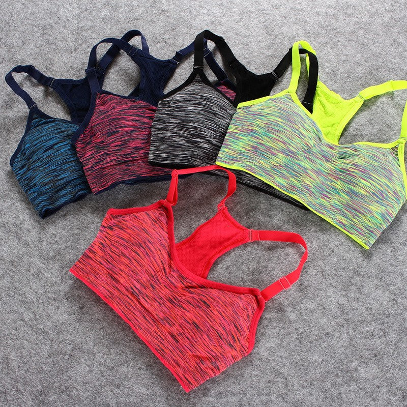 🧘: Shockproof Sports Bra for Yoga & Fitness — Double Strap | Sizes S-L | 5 Colors