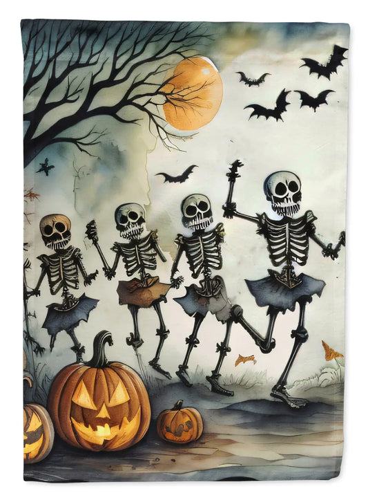 🎃: Dancing Skeletons Spooky Halloween House Flag
