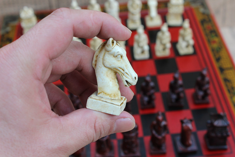 ♟️: Terracotta Chess Pieces - Ancient Warrior Army Style Chess Set